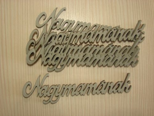 Szürke fa Nagymamának	12x3cm 4db/csomag	