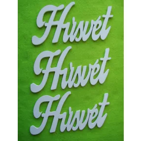 Fehér fa Húsvét	 15x7cm 3db/csomag