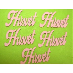 Rózsaszín  fa Húsvét	5db/csomag	7,5x4cm 