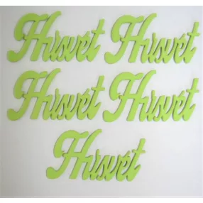 Világos zöld  fa Húsvét	5db/csomag	7,5x4cm