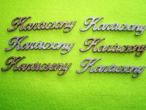 Csillámos ,fa alapú HDF(nem tömörfa)   Karácsony	6db/csomag	9,5x2,5cm 