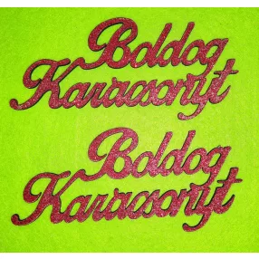   Piros csillámo,fa alapú HDF(nem tömörfa)  Boldog karácsonyt	2db/csomag	15x7cm 