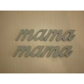  Szürke fa  mama 19x4cm 2db/csomag