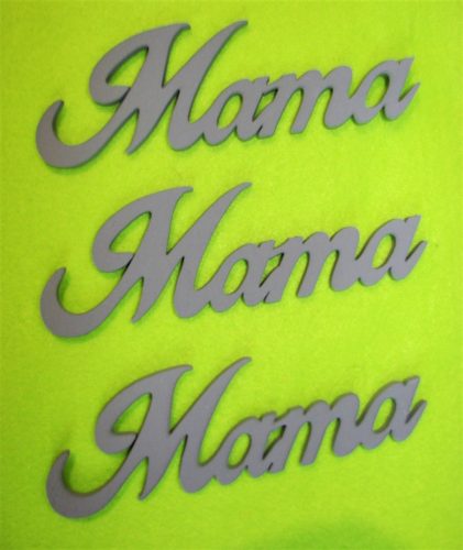  Szürke fa Mama 13x4,5cm 3db/csomag 