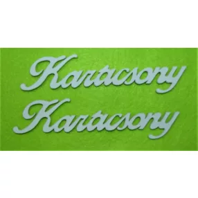   Fehér színű ,fa  alapú HDF(nem tömörfa)  Karácsony 14x4cm 2db/csomag