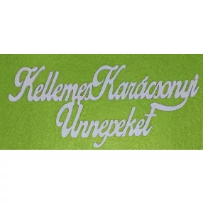   Fehér színű ,fa  alapú HDF(nem tömörfa)  Kellemes karácsonyi ünnepeket