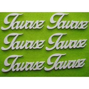  Fehér   fa Tavasz	6db/csomag	8x3cm 