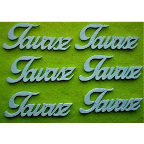 Világoskék fa Tavasz	6db/csomag	8x3cm 