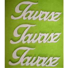 Fehér fa Tavasz felirat	3db/csomag	16x6cm 	