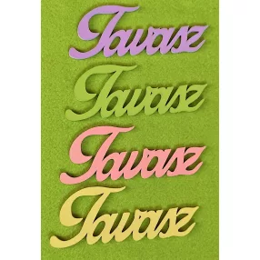 Vegyes színű fa Tavasz	4db/csomag	16x6cm  