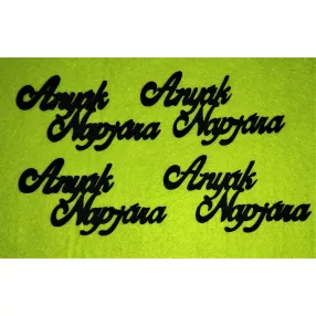 Fekete fa anyák napjára	4db/csomag	8,5x4,5cm 