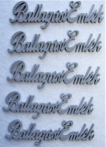 Szürke fa ballagási emlék 10x3cm  5db/csomag	