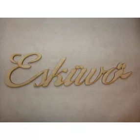   Natúr,nyír rétegelt lemez esküvő feliratt írott 37x9,5cm  