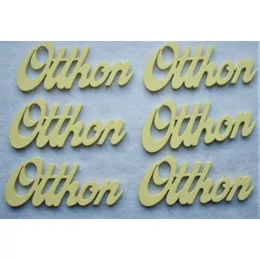 akcios  Citromsárga fa Otthon 9,5x4cm 6db/csomag	