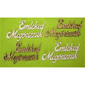    Fehér és natúr   fa emléked megőrizzük 9x5cm 4db/csomag