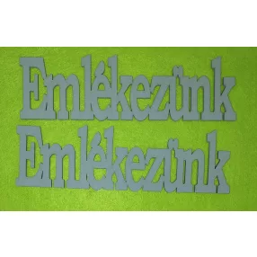  Szürke  fa Emlékezünk  nyomtatot 20x6cm  2db/csomag