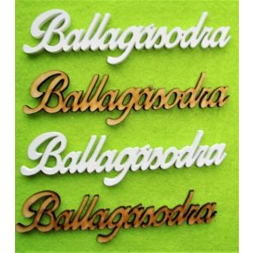 Fehér és natúr fa Ballagásodra  	4 db/csomag	11x3cm