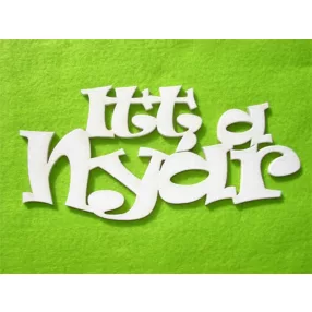 Fehér fa Itt a  nyár	1db	20x9,5cm vastagság 3mm