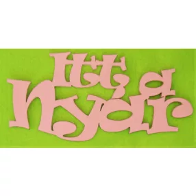 Rózsaszín  fa Itt a nyár	1db	20x9,5cm vastagság 3mm