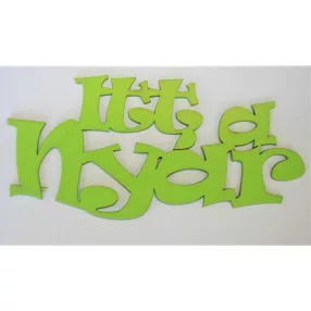 Világoszöld  fa Itt  a nyár	1db	20x9,5cm 