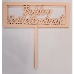   Barack színű  ,fa alapú HDF(nem tömörfa)    boldog születésnapot téglalap beszúrós 	1db 	11x11,5cm  vastagság 3mm	260