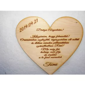   Natúr Köszönő ajándék Anyunak Vőlegénytől	1db	20x17cm  