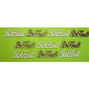  Fehér és natúr fa Isten hozott	10db/csomag	6x2cm 