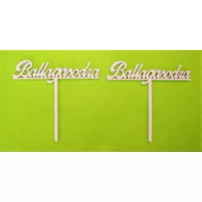 Fehér  fa Beszúrós Ballagásodra	2 db	10x11cm 