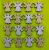 Csillámos ,fa alapú HDF(nem tömörfa)   angyalka 16db/csomag	3,5x3,5cm  
