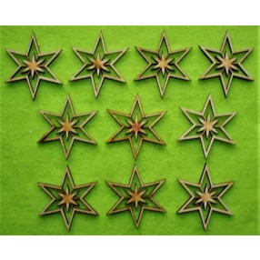 Natúr,nyír rétegelt lemez hópihe 5x5,5cm 10db/csomag 
