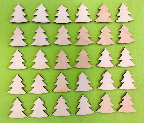 Natúr,nyír rétegelt lemez fenyő 3,5x3,5cm 30db/csomag