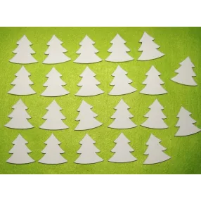   Fehér színű ,fa  alapú HDF(nem tömörfa)  fenyő 20 db/csomag	3,5x3,5cm 