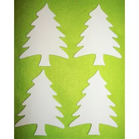   Fehér színű ,fa  alapú HDF(nem tömörfa)  fenyő	4db/csomag	12,5x9,5cm 