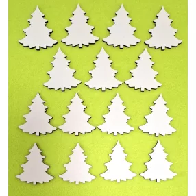   Fehér színű ,fa  alapú HDF(nem tömörfa)  Fenyőfa 	15db/csomag	4,5x5cm 