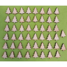 Natúr,nyír rétegelt lemez Fenyőfa 	30db/csomag	2,3x3cm 