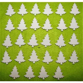   Fehér színű ,fa  alapú HDF(nem tömörfa)  Fenyőfa 	28db/csomag	2,3x3cm