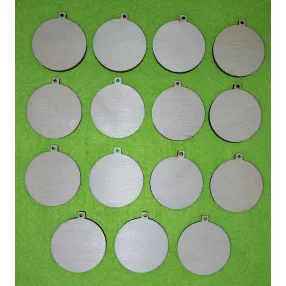 Natúr fa  karácsonyfadísz	15db/csomag	4cm