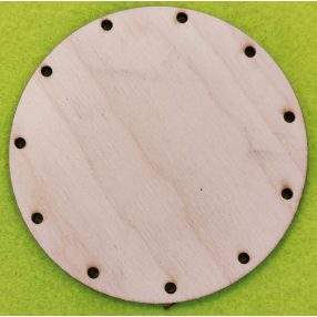   Natúr fa kosár alap kerek	1db	Átmérő 11cm .11db- 2,5mm lyukkal  