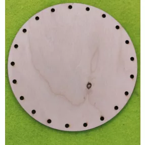   Natúr fa kosár alap kerek	1db	Átmérő 13cm .21db -3,5mm lyukkal  