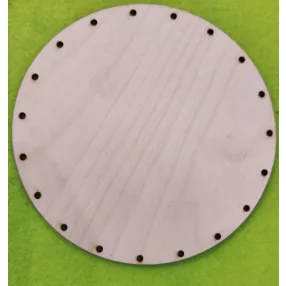   Natúr fa kosár alap kerek	1db	Átmérő 16cm .19db -3,5mm lyukkal  