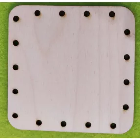   Natúr fa kosár alap négyzet	1db	9cmx9cm .19db -3,5mm lyukkal  