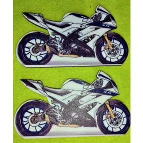 Nyomtatott Fa   Sport motor	 2db/csomag 	15x8cm 