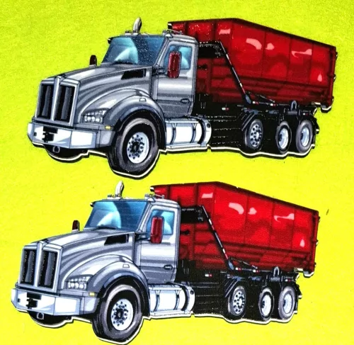 Nyomtatott fa   Teher autó	2db/ csomag 	16x6cm 