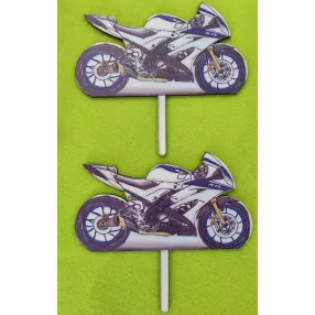   Nyomtatott Fa Beszúrós   Sport motor	2db/ csomag 	15x12,5cm 