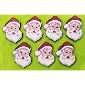  Nyomtatott fa Télapó fej	7db/csomag	5x6cm 