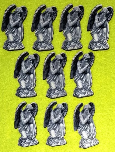 Nyomtatott fa Imádkozó angyalka	10db/csomag	3x5cm 