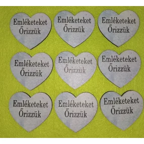    Nyomtatott fa Márvány Emléketeket  Őrizzük felirattal	9db/csomag	5x4,5cm 