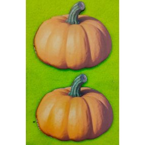  Nyomtatott fa Narancssárga tök nagy	2db/csomag	9x10cm 