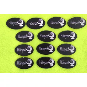   Nyomtatott fa fekete tábla galambbal Hiányzol felirattal	13db/csomag	2,5x4cm 