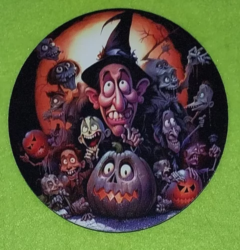 Nyomtatott Fa koszorú közép fura figurák	1db	11,8x cm 